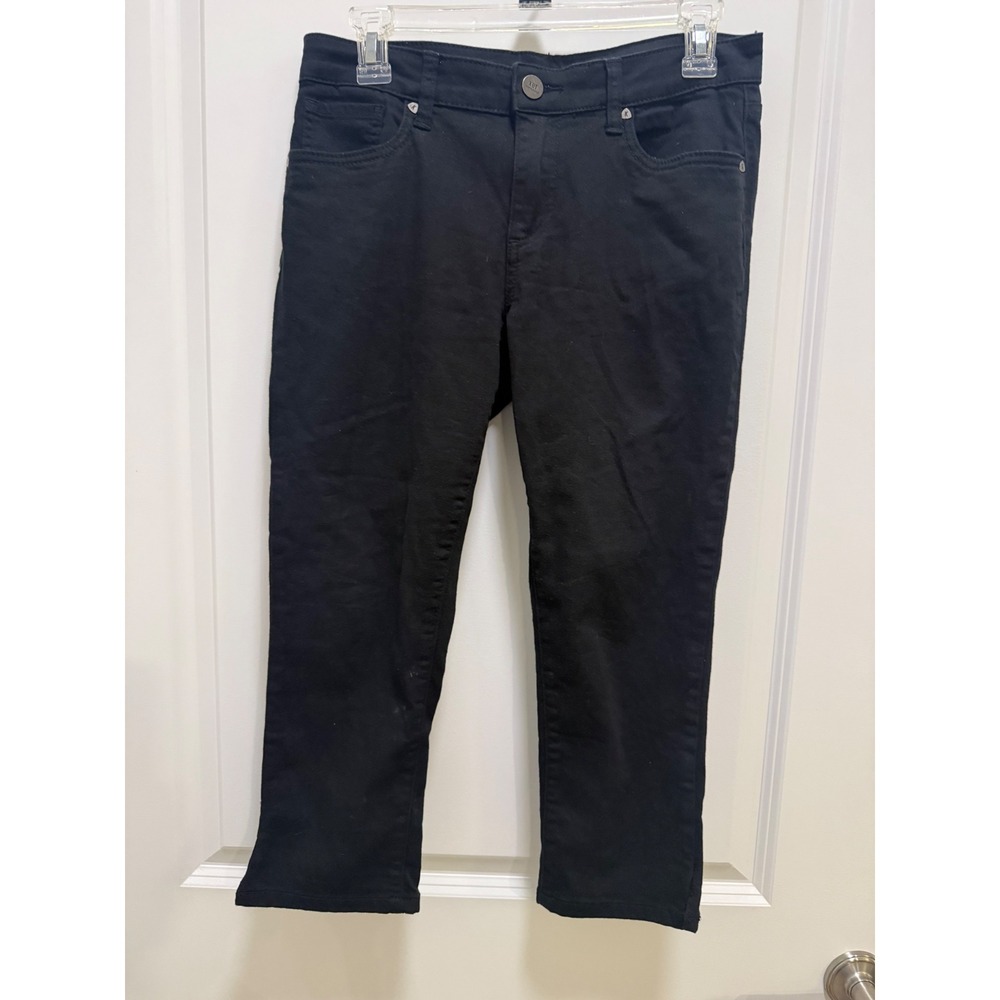 Kut from the Kloth Black Skinny Ankle Pants Mid Rise Size 6 Solid Minimalist